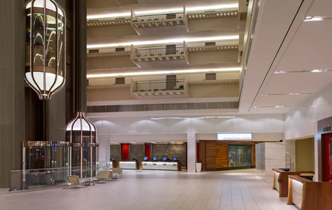 data center conference venue hotel lobby interior and networking space